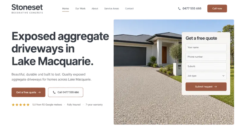 Concept website design