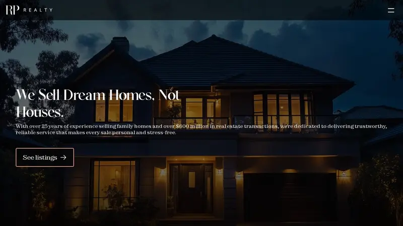 RP Realty website
